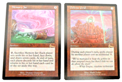 MTG Urza’s Legacy Rare Cards (x2 NM) Memory Jar + Defense Grid Magic Gathering - Image 1