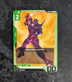 Gundam BBC-02 GD02 Beginner's Battle Card Red Gundam ST06-006 Promo English - Image 1
