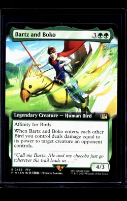 2025 MTG Magic the Gathering FIN Final Fantasy Extended Art #469 Bartz and Boko - Image 1