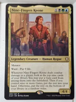 Nine-Fingers Keene - Commander: Baldur's Gate - Magic the Gathering MTG Nice! - Image 1