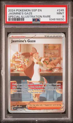 2024 POKEMON SSP EN-SURGING SPARKS #245 JASMINE'S GAZE PSA 9 - Image 1