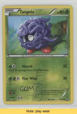 Tangela Reverse Foil Pokemon XY Primal Clash #4 READ 2f4 - Image 1