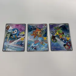 Pokemon TCG First Partner Illustration Collection Series 1 Gen 4 Sinnoh Starters - Image 1