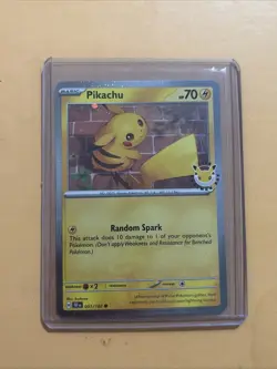 Pokemon Pikachu 2026 Pokemon Day Promo - Visible Swirl - NM/Excellent - Image 1