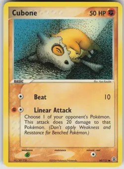 Pokemon TCG Cubone Common FireRed & LeafGreen 60/112 - Image 1