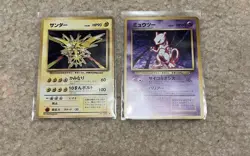 Zapdos No 145 Mewtwo 150 Holo Rare 1996 Pokemon Japanese Lot - Image 2