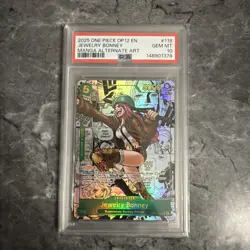 One Piece CCG Jewelry Bonney Manga Alternate Art OP12-118 PSA 10 Gem Mint - Image 1