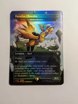 Paradise Chocobo Birds of Paradise (Borderless) Final Fantasy Foil 483 Promo MtG - Image 1