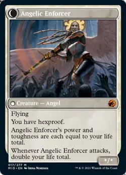 Enduring Angel / Angelic Enforcer - Near Mint MTG Innistrad: Midnight Hunt - Image 1