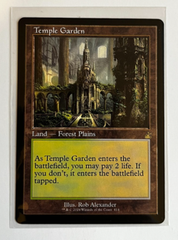 MTG – Ravnica Remastered – Temple Garden Retro – Rare 0414 - Image 1