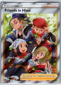 Friends in Hisui (Full Art) 148/159 SWSH: Crown Zenith - Pokemon Card - NM - Image 1