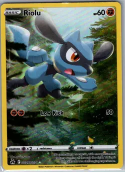 Riolu GG26/GG70 SWSH: Crown Zenith: Galarian Gallery - Pokemon Card - NM - Image 1