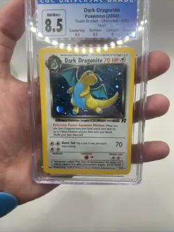 2000 Pokemon TCG Team Rocket Dark Dragonite 5/82 Holo Rare CGC 8.5 WOTC - Image 4