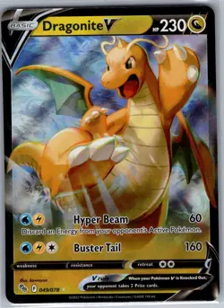 Dragonite V 049/078 Pokemon GO - Pokemon Card - NM - Image 1