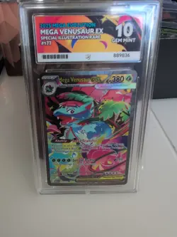 Pokemon TCG Mega Evolutions Venusaur EX 177/132 Special Illustration Rare Ace 10 - Image 1