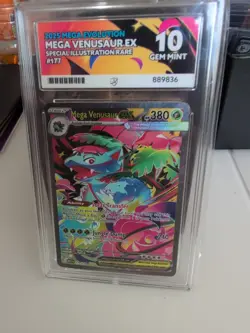 Pokemon TCG Mega Evolutions Venusaur EX 177/132 Special Illustration Rare Ace 10 - Image 2