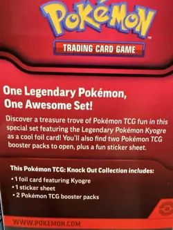 Pokemon TCG Knock Out Collection Box Lot 10 Suicune Kyogre Promo English - Image 5