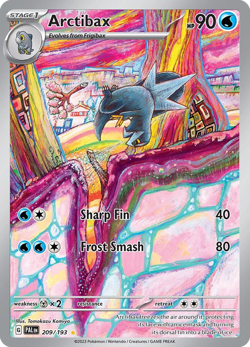 Arctibax #209/193 Holofoil Paldea Evolved Near Mint Pokemon - Image 1