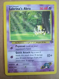 Sabrina's Abra - 94/132 - Common WOTC TCG—Gym Challenge Set Pokemon - Image 1