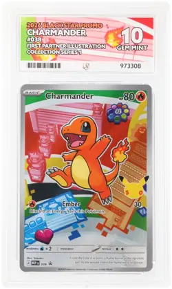 ACE 10 CHARMANDER 038 | First Partner Promo Full Art Pokemon Card - Image 1