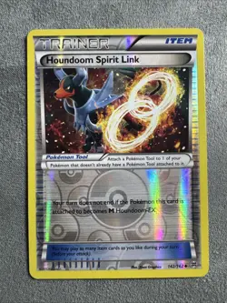 Pokemon Houndoom Spirit Link BREAKthrough BKT #142/162 Uncommon Reverse Holo - Image 1