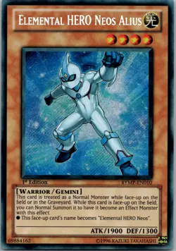 Yugioh Elemental HERO Neos Alius RYMP-EN010 1st Edition Secret Rare NM - Image 1