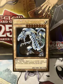 Blue-eyes White Dragon PGLD-EN080 1st Edition Ultra Rare Yugioh (A) - Image 1