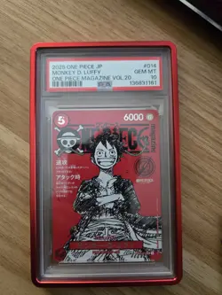 2025 One Piece Magazine Vol.20 Promo Monkey D Luffy Japanese card PSA10！ - Image 1