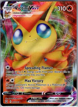 Victini VMAX 022/163 SWSH05: Battle Styles - Pokemon Card - NM - Image 1