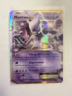 Pokemon TCG Mewtwo EX Card 52/108 Holo - Image 1