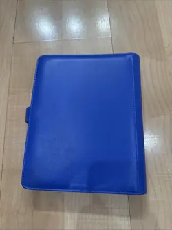 Ultra PRO Pokemon 4 Pocket Premium Snap Binder Blue Premium Leatherette Cover - Image 2