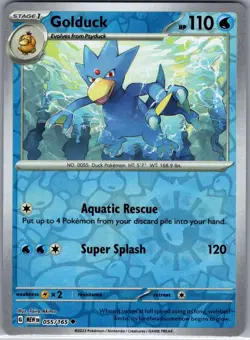 Golduck 055/165 Reverse Holo SV: Scarlet & Violet 151 - Pokemon Card - NM - Image 1