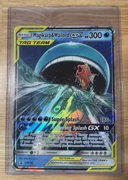 Pokemon TCG Magikarp Wailord GX Tag Team SM166 Jumbo Card - In Top Loader! - Image 1