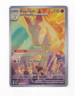 Rapidash IR 189/182 Sv10: Destined Rivals Holo Card NM Pokemon TCG - Image 1