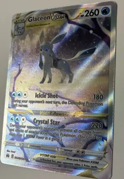 Pokemon Glaceon VSTAR Card Crown Zenith Galarian Gallery Holo GG40/GG70 - Image 2