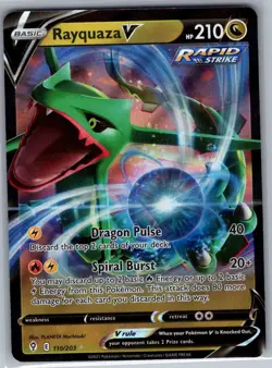 Rayquaza V 110/203 SWSH07: Evolving Skies - Pokemon Card - NM - Image 1