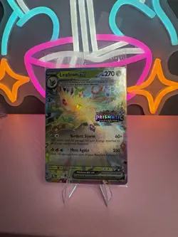 SEALED Leafeon ex 006/131 Prismatic Evolutions Stamp Promo Holo Pokemon TCG - Image 1