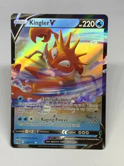 Kingler V - Pokemon TCG - Brilliant Stars - 028/172 - Holo - Ultra Rare - 🔟 - Image 1