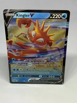 Kingler V - Pokemon TCG - Brilliant Stars - 028/172 - Holo - Ultra Rare - 🔟 - Image 2