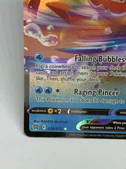 Kingler V - Pokemon TCG - Brilliant Stars - 028/172 - Holo - Ultra Rare - 🔟 - Image 3
