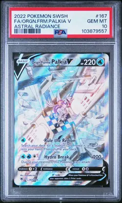 Origin Forme Palkia V PSA 10 - 167/189 - Alt Art - Astral Radiance - Pokemon - Image 1