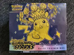 Surging Sparks Pokemon Center Exclusive Elite Trainer Box ETB New Sealed - Image 1