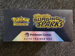 Surging Sparks Pokemon Center Exclusive Elite Trainer Box ETB New Sealed - Image 3