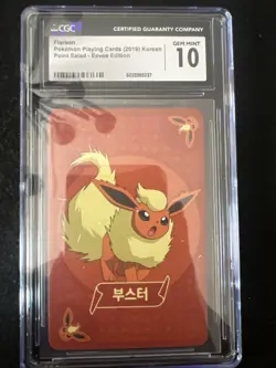 CGC Gem Mint 10 Korean Flareon Point Salad Eevee Edition Pokemon TCG - Image 1