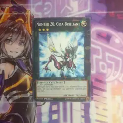 1X NUMBER 20: GIGA-BRILLIANT ZTIN-ENV02 BP03-EN119 NEAR MINT YUGIOH - Image 1