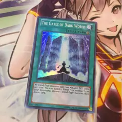 1X THE GATES OF DARK WORLD AP01-EN013 SUPER UNLIMITED NEAR MINT YUGIOH - Image 1