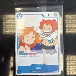 Girl P-096 Promo OP-14 Release Event Participation ENGLISH NM One Piece - Image 1