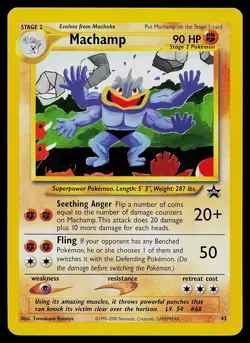 Pokemon Card - Machamp Wizards Black Star Promos 43 Promo - Image 1