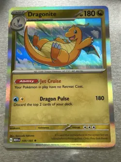 Pokemon Dragonite Holo Rare Card Scarlet & Violet 151 NM 149/165 - Image 1