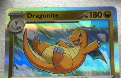 Pokemon Dragonite Holo Rare Card Scarlet & Violet 151 NM 149/165 - Image 3